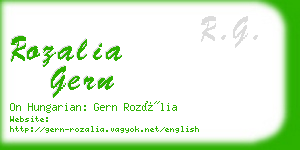 rozalia gern business card